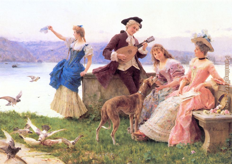 A Day's Outing painting - Federico Andreotti A Day's Outing art painting